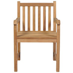 Garden Chairs 2 pcs with Beige Cushions Solid Teak Wood