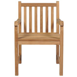 Garden Chairs 2 pcs with Anthracite Cushions Solid Teak Wood