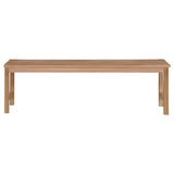 Garden Bench with Anthracite Cushion 150 cm Solid Teak Wood - Close-Up Angle