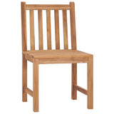 Garden Chairs 2 pcs with Cushions Solid Teak Wood - Top-Down View