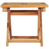 Sun Lounger with Table and Cushion Solid Teak Wood