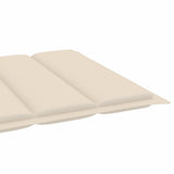 Sun Lounger with Table and Cushion Solid Teak Wood - Extra Image