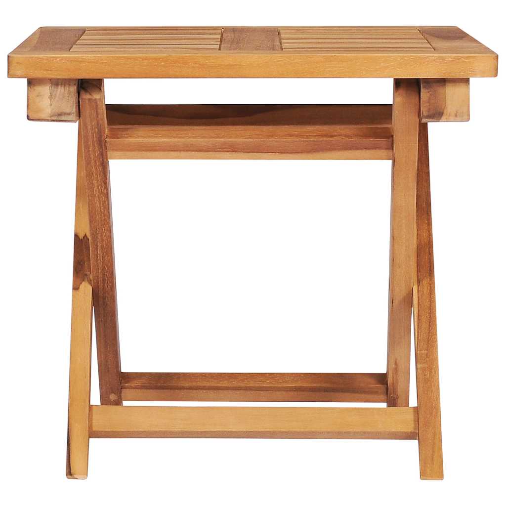 Sun Lounger with Table and Cushion Solid Teak Wood