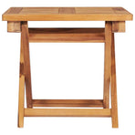 Sun Lounger with Table and Cushion Solid Teak Wood