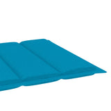 Sun Lounger with Table and Cushion Solid Teak Wood - Low Angle