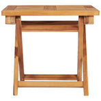 Sun Lounger with Table and Cushion Solid Teak Wood