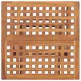 3 Piece Folding Outdoor Dining Set with Cushion Solid Teak Wood