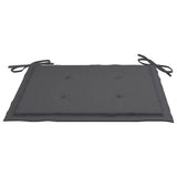 Garden Chairs 2 pcs with Anthracite Cushions Solid Teak Wood - Extra Image