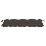 Stacking Garden Bench with Cushion 128.5 cm Solid Teak Wood - Extra Image