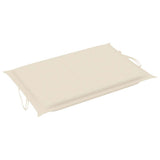 Rocking Sun Lounger with Cushion Solid Teak Wood