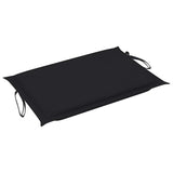 Rocking Sun Lounger with Cushion Solid Teak Wood - Low Angle