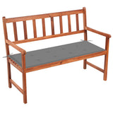 Garden Bench with Cushion 120 cm Solid Acacia Wood