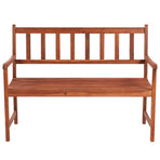 Garden Bench with Cushion 120 cm Solid Acacia Wood