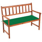 Garden Bench with Cushion 120 cm Solid Acacia Wood