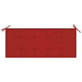 Garden Bench with Cushion 120 cm Solid Acacia Wood