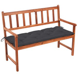Garden Bench with Cushion 120 cm Solid Acacia Wood