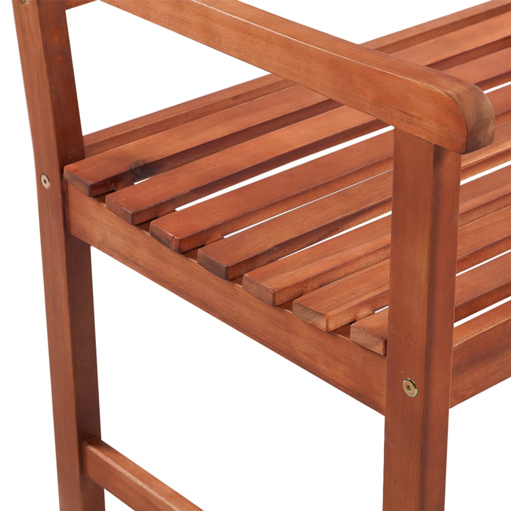 Garden Bench with Cushion 120 cm Solid Acacia Wood