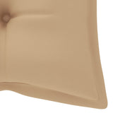 Garden Bench with Cushion 120 cm Solid Acacia Wood - Low Angle