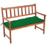 Garden Bench with Cushion 120 cm Solid Acacia Wood