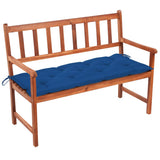 Garden Bench with Cushion 120 cm Solid Acacia Wood