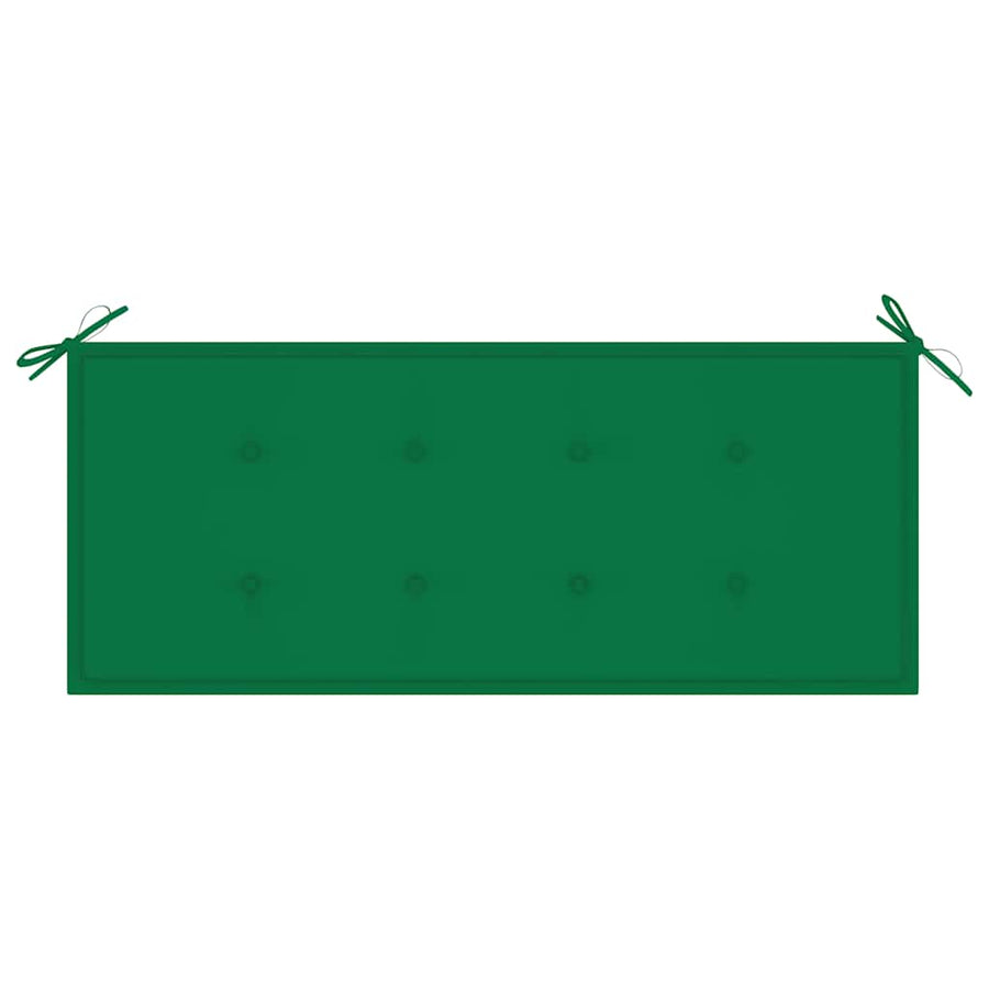 Folding Garden Bench with Cushion 118 cm Bamboo