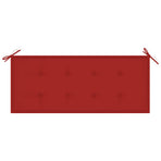 Garden Bench with Cushion 120 cm Bamboo