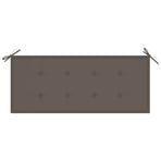 Garden Bench with Cushion 120 cm Bamboo