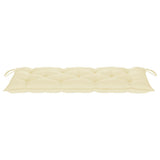 Garden Bench with Cushion 120 cm Bamboo - Close-Up Angle