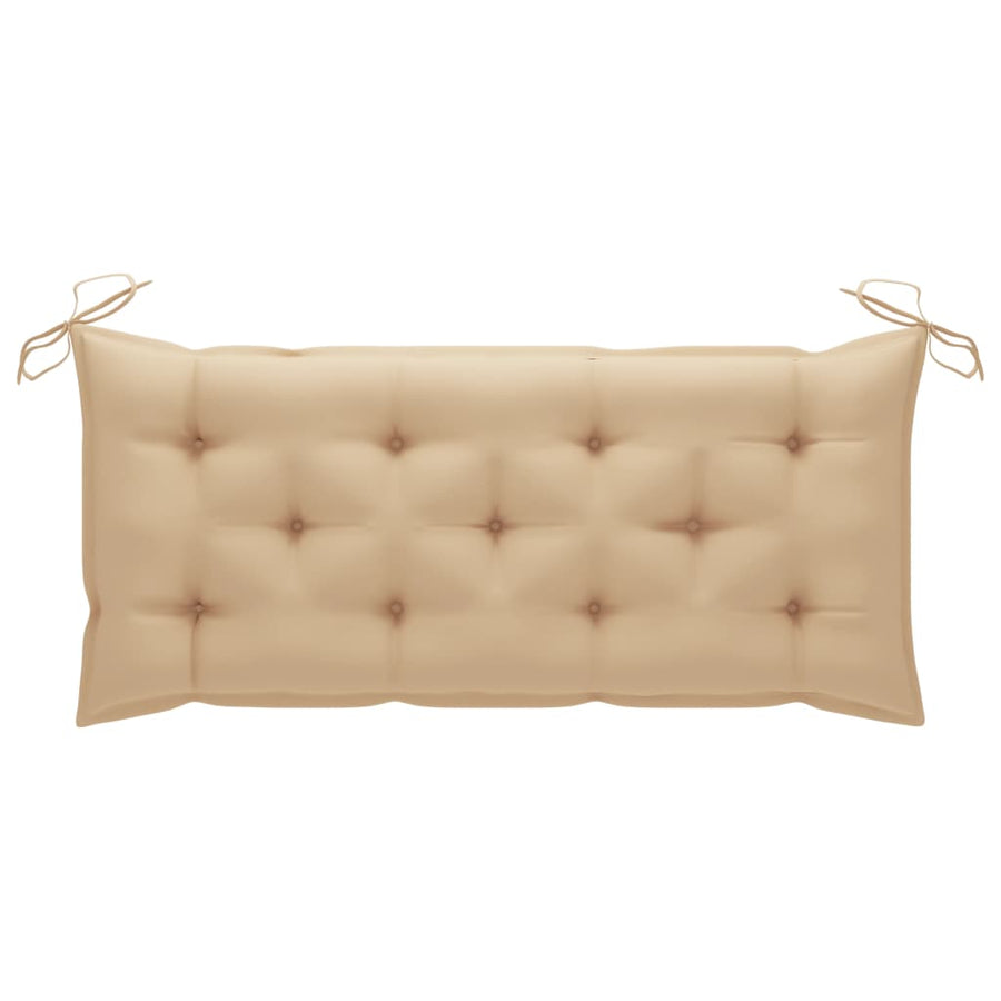 Garden Bench with Cushion 120 cm Bamboo