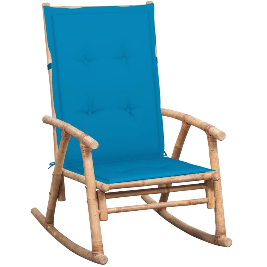 Rocking Chair with cushion Bamboo