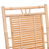 Rocking Chair with cushion Bamboo - Top-Down View