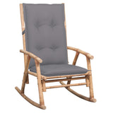 Rocking Chair with Cushion Bamboo