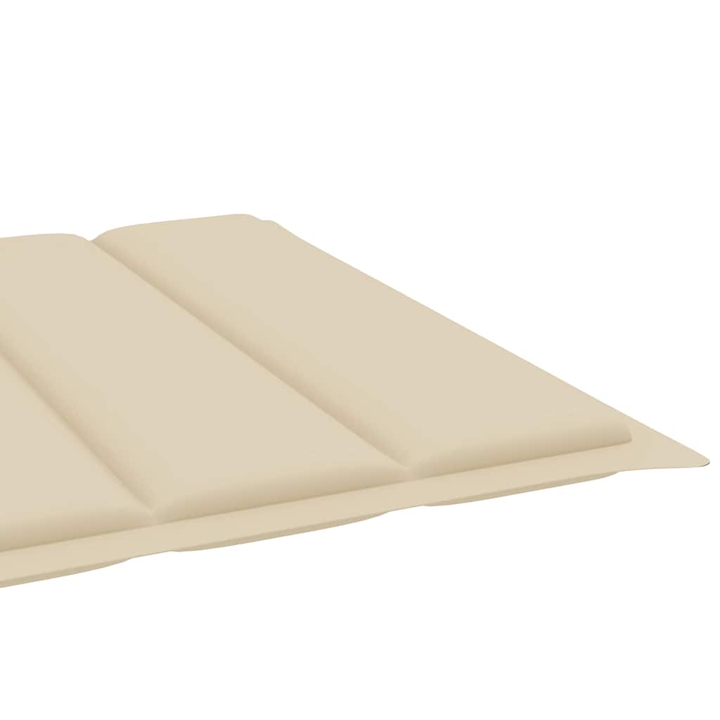 2-Person Sun Lounger with Cushions Bamboo
