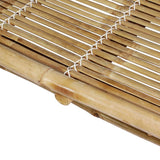 2-Person Sun Lounger with Cushions Bamboo - Close-Up Angle
