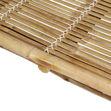 2-Person Sun Lounger with Cushions Bamboo - Close-Up Angle