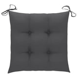 Folding Chairs 2 pcs with Cushions Bamboo