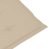 Outdoor Deck Chair with Footrest and Cushion Solid Acacia Wood - Extra Image