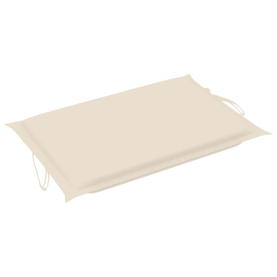 Sun Lounger with Cushion Grey Solid Acacia Wood