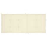 Garden Reclining Chairs 2 pcs with Cushions Solid Acacia Wood - Low Angle