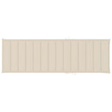 Sun Lounger with Cushion Solid Acacia Wood - Extra Image