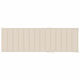 Sun Lounger with Cushion Solid Acacia Wood