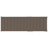 Sun Lounger with Cushion Solid Acacia Wood