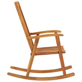 Rocking Chair with Cushions Solid Acacia Wood - Top-Down View