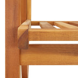 Rocking Chair with Cushions Solid Acacia Wood - Top-Down View