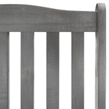 Rocking Chair with Cushions Grey Solid Acacia Wood - 45-Degree Angle