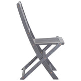 Folding Outdoor Chairs 4 pcs with Cushions Solid Acacia Wood - Extra Image