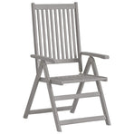 Garden Reclining Chairs 2 pcs with Cushions Solid Acacia Wood
