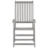 Garden Reclining Chairs 2 pcs with Cushions Solid Wood Acacia - Top-Down View
