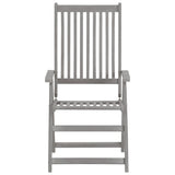 Garden Reclining Chairs 2 pcs with Cushions Solid Wood Acacia