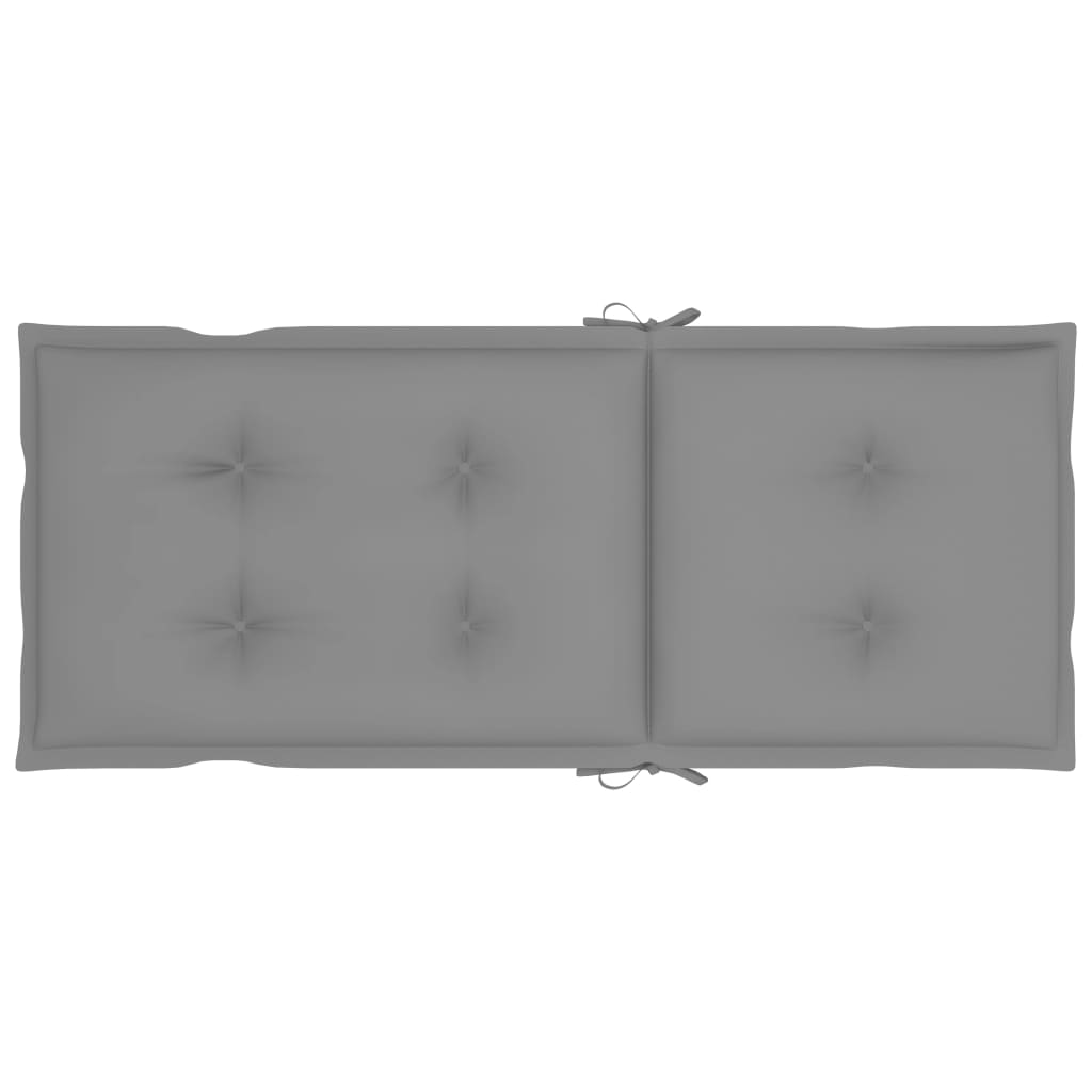Garden Reclining Chairs 2 pcs with Cushions Solid Acacia Wood